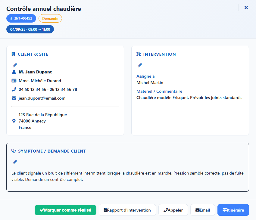 Aperçu des futures fonctionnalités interactives du planning FolloYou
